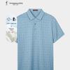 TRIES Men's Printed Breathable Polo Shirt
