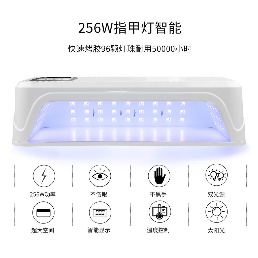 Nail Lamp Professional Hand-Worn Nail Phototherapy Lamp 96 Pcs Dual Light Source High Power Large Space Nail Baking Lamp
