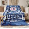 Cruz Azul Soft and comfortable flannel Suitable for sofas living rooms outdoor camping travel and also makes a great anniversary gif