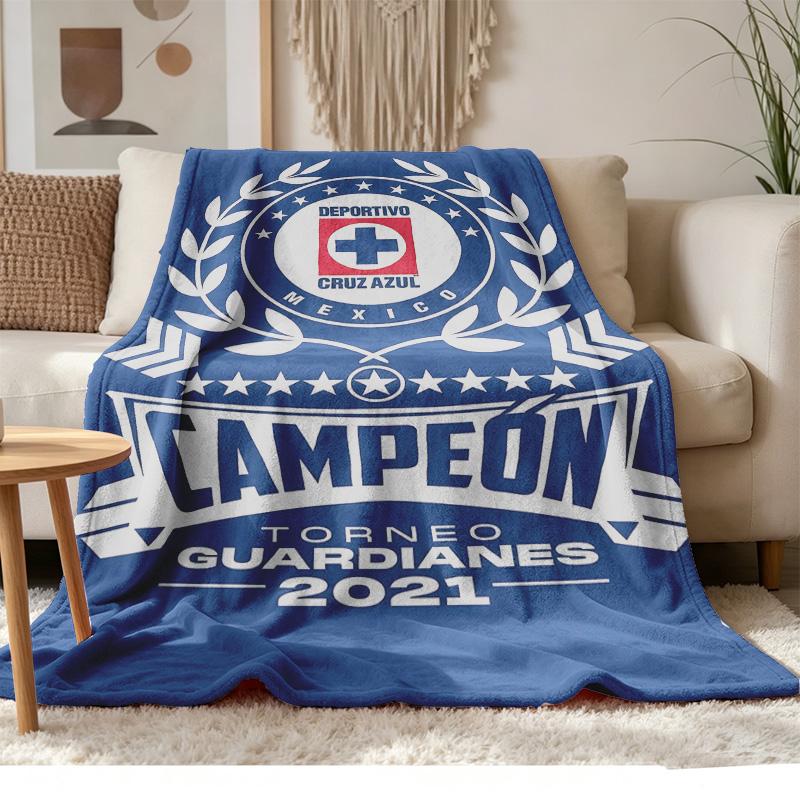 Cruz Azul Soft and comfortable flannel Suitable for sofas living rooms outdoor camping travel and also makes a great anniversary gif
