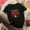 Vintage Funny Made in 1974 All Original Parts T Shirt Graphic Streetwear Short Sleeve Birthday Gifts Summer Cotton Tshirt Men