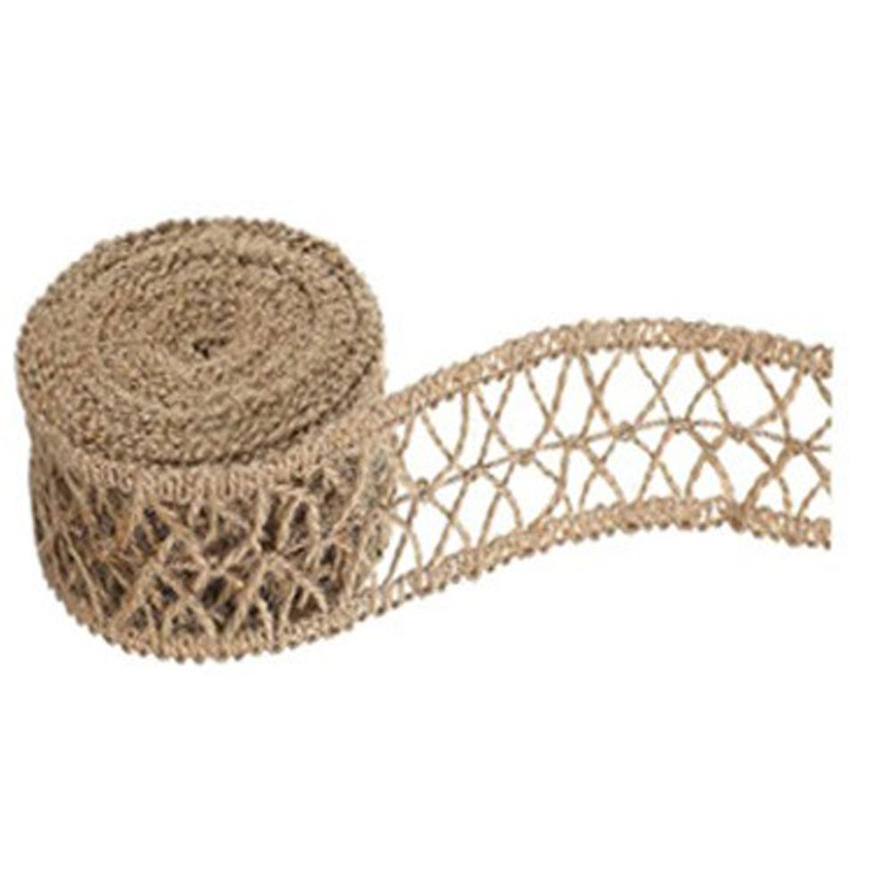 

1roll of Burlap Ribbon Jute Burlap Tie Ribbon Mesh Burlap Ribbon Weeding Ribbon Decoration Craft Holiday Party for DIY Craft one size fits all