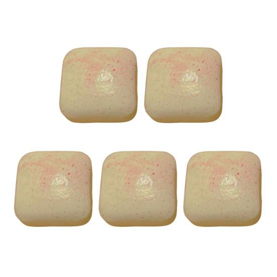 5Pcs Mini Toast Soft Slow Rise Stress Relief Toy Realistic Bread Butter Design Sensory Fidget Gift for Kids And Adults
