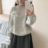 Korean 3D Flower Knit Sweater - 2025 Chic Winter Fashion for Women