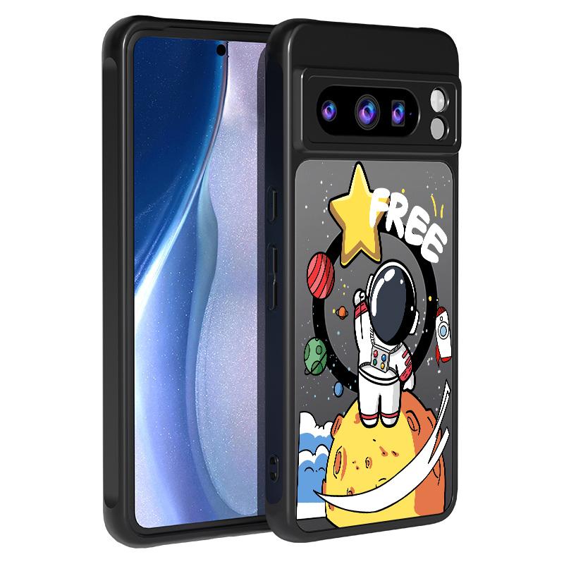 Магнитный чехол для телефона с рисунком космонавта Для Google Pixel 10 8 7 Pro 9A 8A Pixel 9 10 Pro XL Для беспроводной зарядки Magsafe ПК-чехол Google Pixel 7 Pro