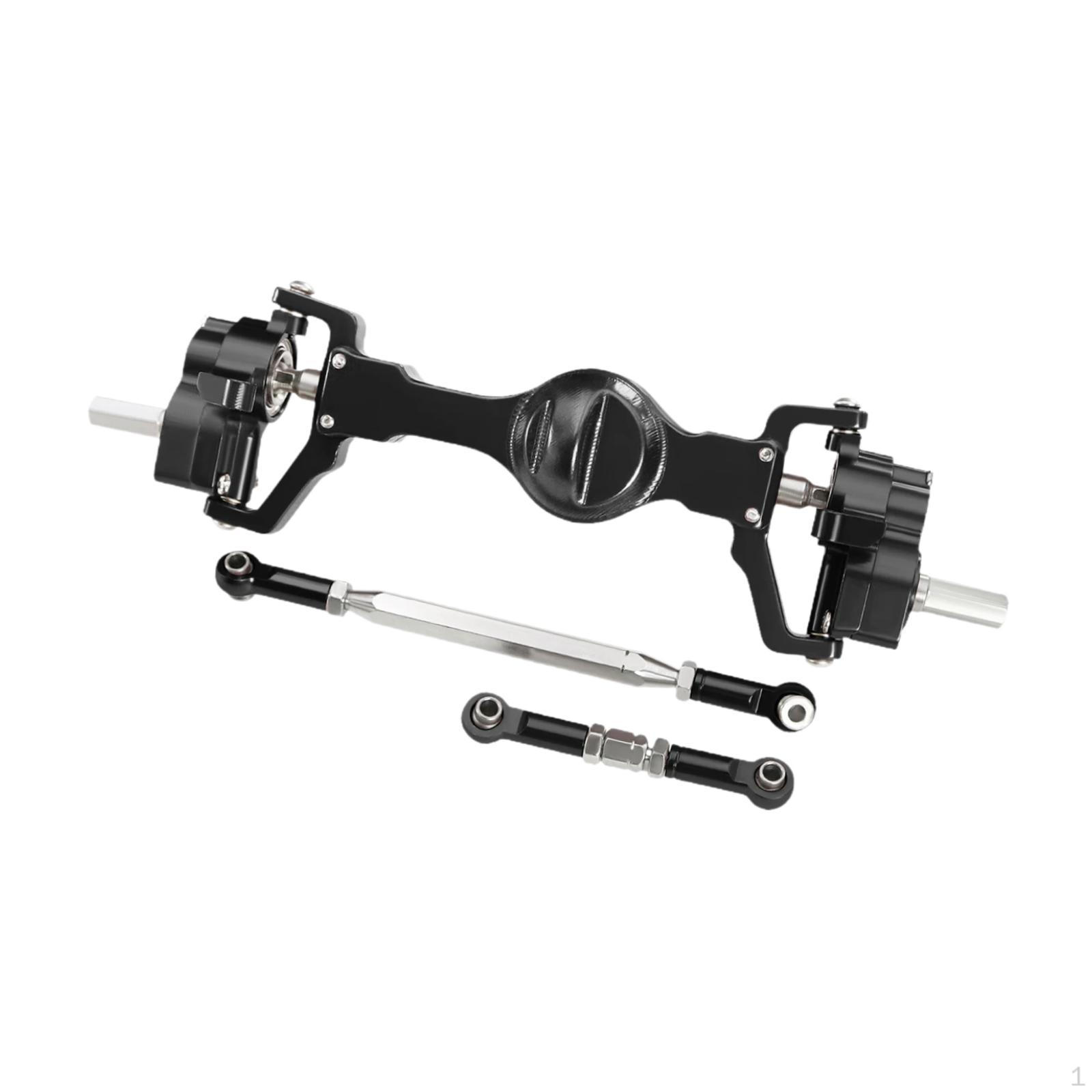 

Aluminum Alloy RC Car Front Bridge Axle Upgrade for 1:16 C64 C74 C14 C24 Modification чорний