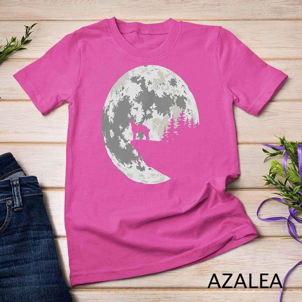 BORZOI Apparel And Moon Funny Halloween Costume Unisex T-shirt 2 4XL