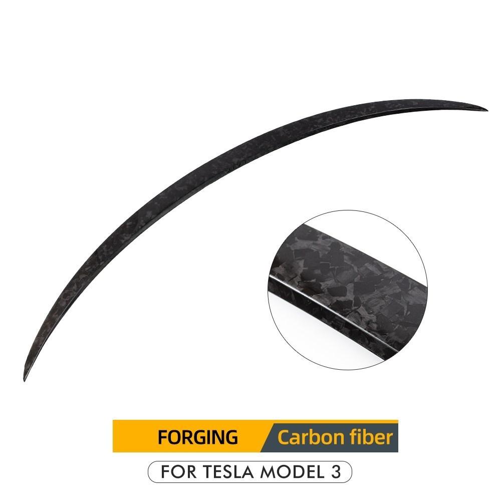 Heenvn Car Rear Trunk Wing Spoiler For Tesla Model 3 2017-2023 Model Y 2021-2024 Real Carbon Fiber Spoiler Exterior Accessories