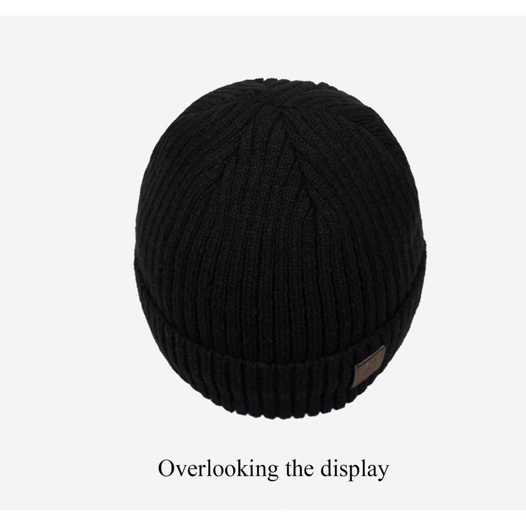 Men's And Women's Knitted Hats For And Winter Cold Plus Velvet Hats Fashionable Wool Hats Outdoor Sports Pullover Hats