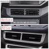 Central Control Middle Air AC Vent Outlet Frame Decoration Trim Cover Accessories For Volkswagen VW T-cross Tcross 2018 -
