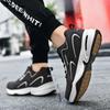 Autumn and Winter Beef Tendon Sole Non-slip and Wear-resistant Shoes Men's Black Leather Waterproof Sports Shoes Men's Velvet Thermal Cotton Shoes
