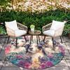 Australian Shepherd pattern round rug,Carpet Rug for Living Room Bedroom  Playroom ,Non-slip Floor Mat,Holiday Gifts and Birthday Gifts.
