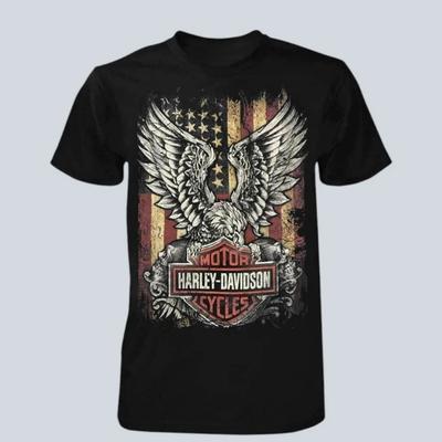 T-shirt Grafica Libertà Uomo Manica Corta Nera Girocollo