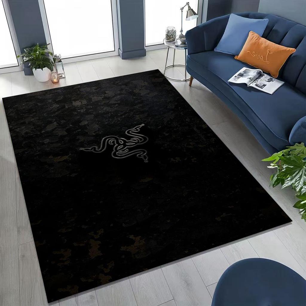 Fashion Razer Logo Moto Art Rug for Bedroom Living Room Sofa Home Doormat Decor, Large Kid Non-slip Floor Mat