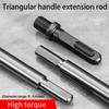 Professional Screw Locking Extension Rod Triangular Hole For Stability Drilling Power Tool Accessories