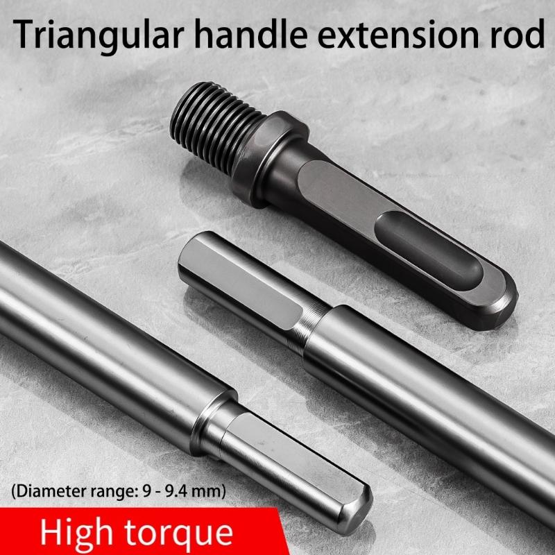 Professional Screw Locking Extension Rod Triangular Hole For Stability Drilling Power Tool Accessories