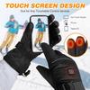 Heated Gloves for Men - Rechargeable Electric Battery Heated Gloves for Men and Women Touchscreen Winter Thermal Glove with 3 Heating Levels