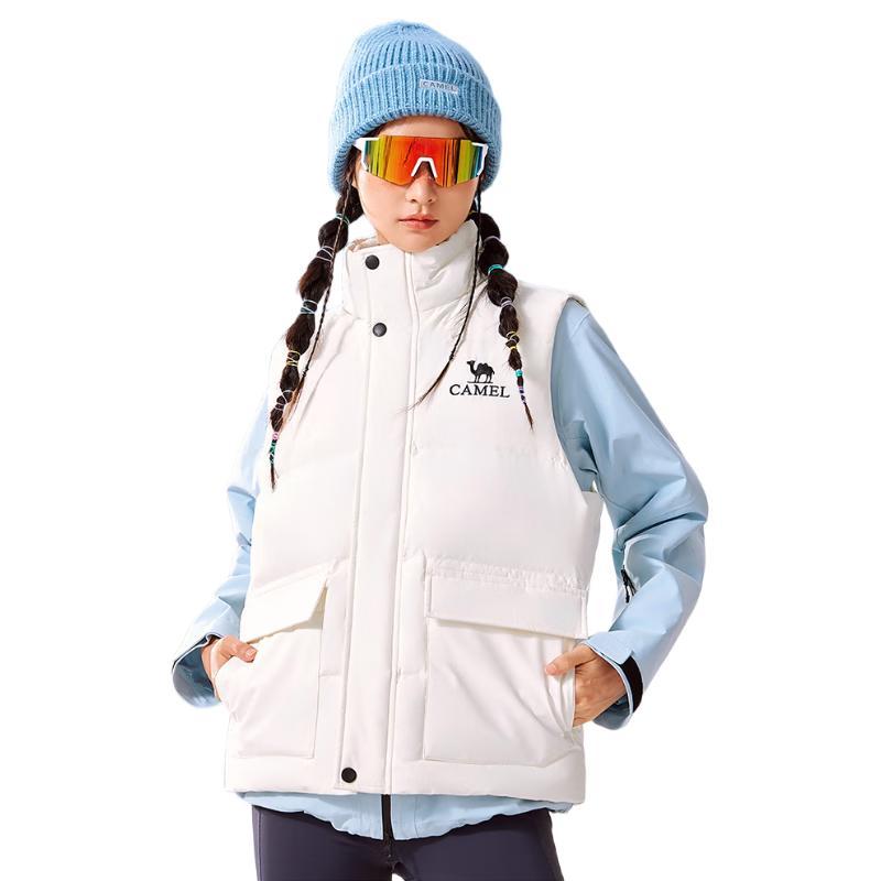 Camel Women s Stand-Collar Down Vest M