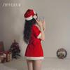 Festive Velvet Lingerie Set: Plush, Slimming Holiday Costume for Women