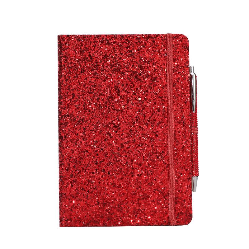 Exquisite Glitter Sequin Strap Journal: Personalized Creative Diary Notebook