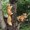 Adorno Creativo de Ardilla de Árbol - Linda Decoración Animal para Manualidades de Jardín