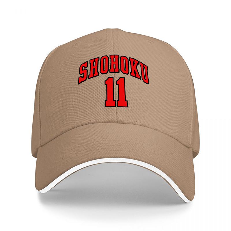 SHOHOKU BASEBALL CAP BLACK RED EMBROIDERY CLASSIC SPORTS HAT Unisex Women FASHION ACCESSORY OUTDOOR STYLE