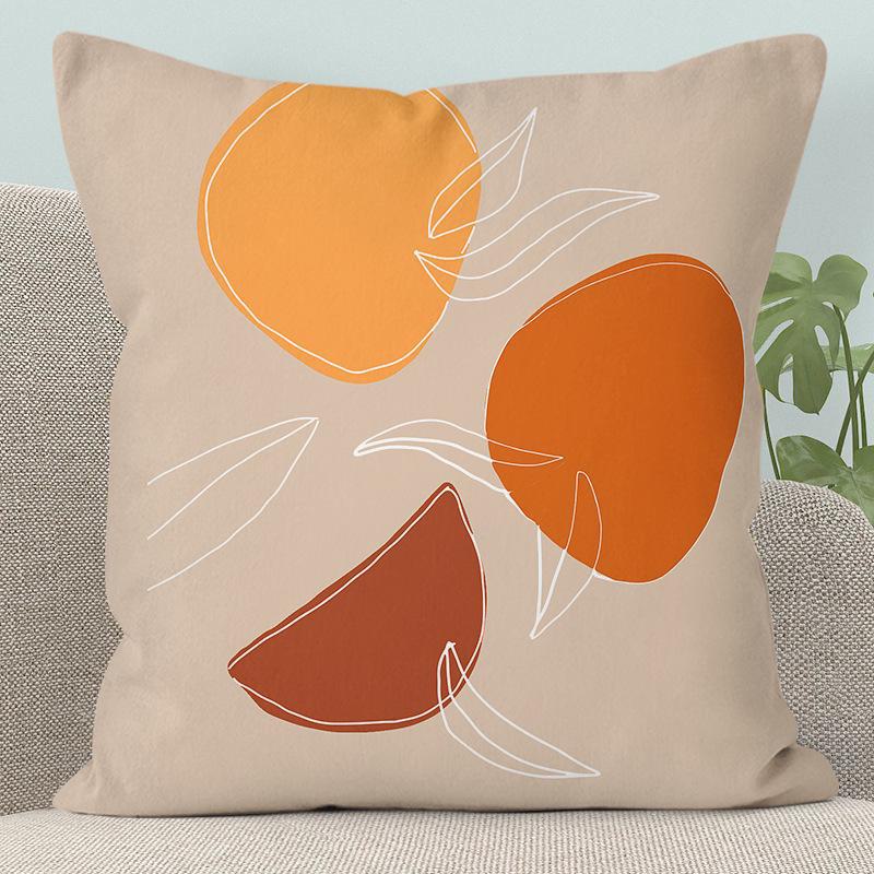 Modern Abstract Character Pillow - Removable, Washable Cushion for Sofa or Bed