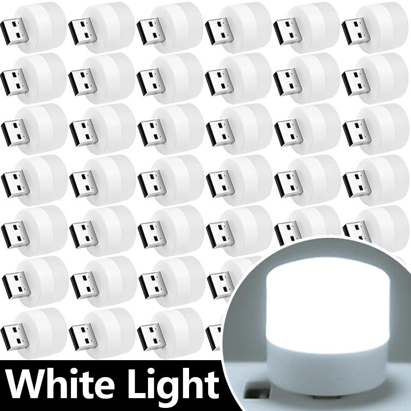 

Mini USB Night Lights Warm White Light Eye Protection Book Reading Lamps USB Plug Computer Mobile Power Charging LED Lamp Bulbs 1PC&USB Plug