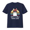 Funny Shes a Bad Momma Llama T Shirt Retro Design Fit for Moms Mamas Grandmas Perfect Idea vintage Washed fashion Unisex
