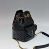 [Pre-Owned] Saint Laurent Joe Chevron Bucket Bag 'Black' - Excellent #PBMPZQ