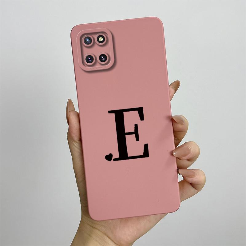For Samsung Galaxy Note10 Lite Case SM-N770F 6.7'' Cute Initial Letters Cover Soft TPU Phone Case For Samsung Note 10 Lite Bags