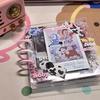 Acrylic DIY Photo Album: Handmade Memory Journal with Creative Graffiti and Loose-Leaf Design