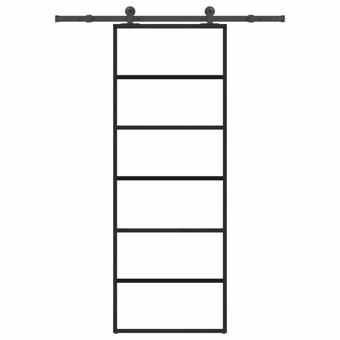 VidaXL Porte coulissante avec kit de quincaillerie 76x205 cm Verre ESG, porte coulissante sur rail, porte coulissante 3332827