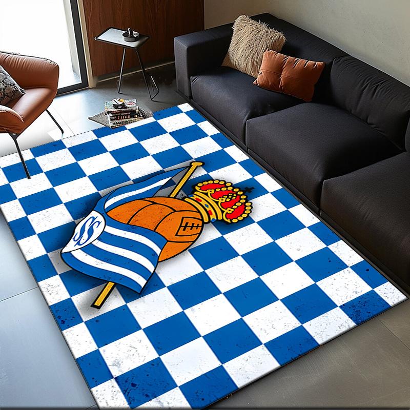 1PC rug Crown And Soccer Ball Sociedad Carpet, Chair Rug,Area Rug for Office Bedroom living rooms bedroom, Doormat decor Christmas fan gifts