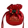 with Small Bell Christmas Cloth Bag Velvet Christmas Gift Bag Xmas Presents   New Year