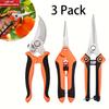 3er-Pack Edelstahl Gartenschere Astschere und Heckenschere für den Garten