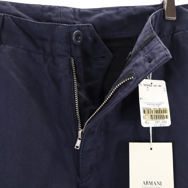 Unused ARMANI COLLEZIONI Long Pants 46 Navy System Men's Used