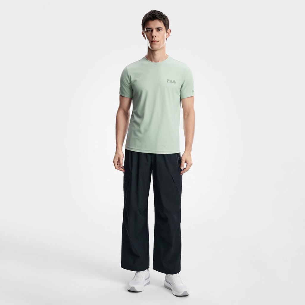 FILA Fitness T Shirt Men's Water Grass Gray Green A51M621107FGN