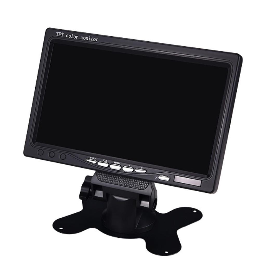 Universal 7 Inch  HD Screen Car Monitor Security Monitor Parking Assistance  Rear View Camera Optional