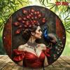 Vintage Round Peacock Metal Wall Art, Unique Gift for Living Room Decor