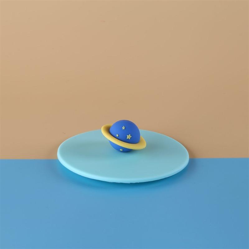 Universal Sandblasted Thickened Silicone Cup Lid - Dust-proof Design - Cute Star-shaped Food-grade Cup Lid