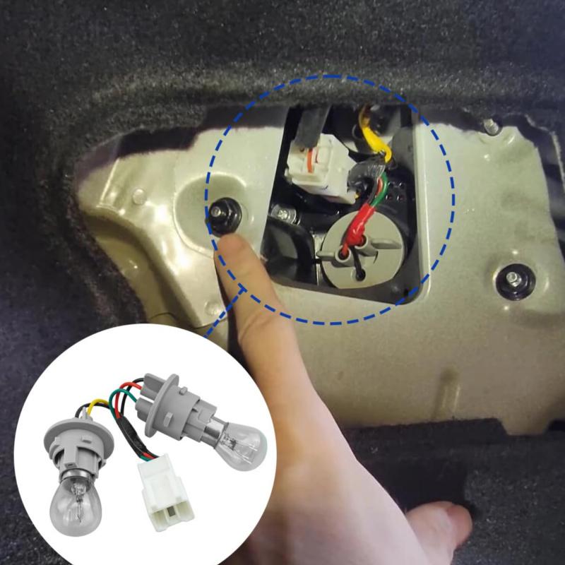 Rear Tail Light Bulb Socket and Wire Harness Fit for Kia Optima 2014-2015 Wire On Rear Replace 92451-4C500