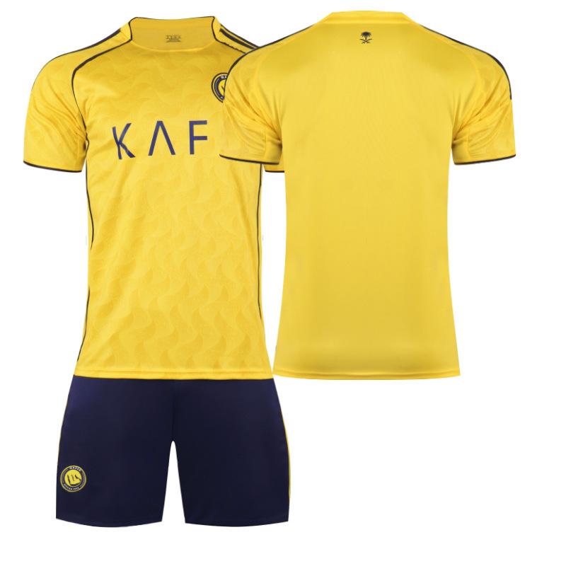 

Riyadh Home Jersey: Number 10 Mané, 7 Ronaldo, 79 Félix - Short Sleeve Football Kit L