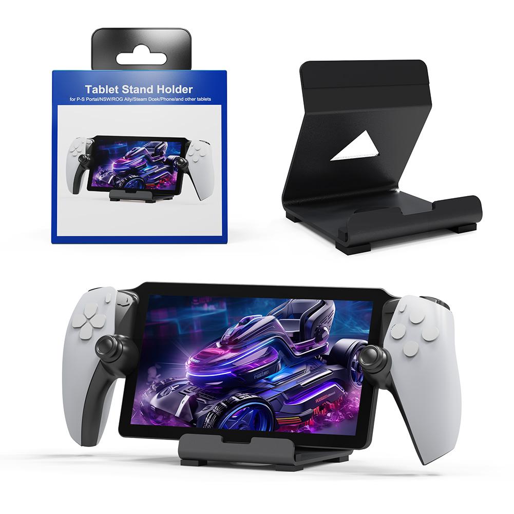 Game Console Holder Desktop Stand for PS5 Portal Support Stand with Anti-Slip Pad for Playstation Portal Steam Deck ROG Switch