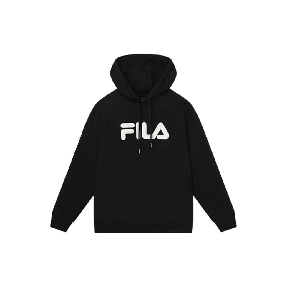 FILA Толстовки Унисекс Черные С капюшоном Умеренные Обычные F51U338297R-BK XS