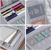Travel Document Organizer with Combination Lock - Double Layer Fashion Canvas Wallet for Passport, Credit Cards & Cash