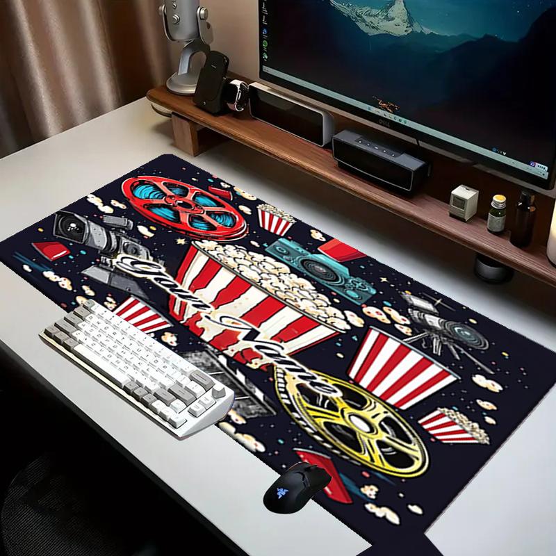 1PC Custom Name Movie Night Essentials Mouse pad, keyboard and mouse desk pad, for computer notebook Birthday Gift For Any Room Or Office