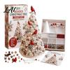 Zero-based Beading Material Kit DIY Christmas Tree for Adults Beginners Handmade 3D Ornament with Full Miniature Forest Desktop Display Tools