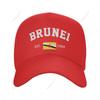 Unisex Baseball Cap Brunei EST Independence Day Wild Sun Shade Peaked Adjustable Outdoor Caps for Unisex Women
