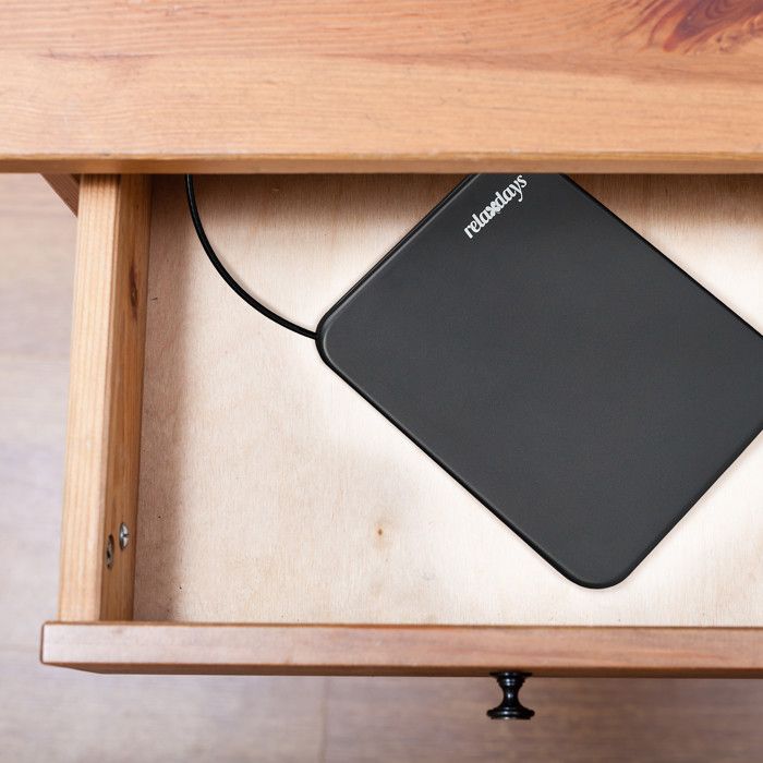 Relaxdays Coffre-fort nomade avec code, portable, avec câble de sécurité, acier, HxLxP: 6x16x20 cm, noir